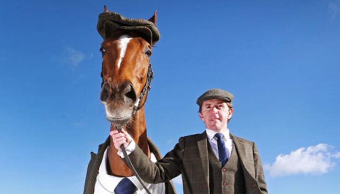 Horse gets a custom tailored tuxedo and looks totally astonishing