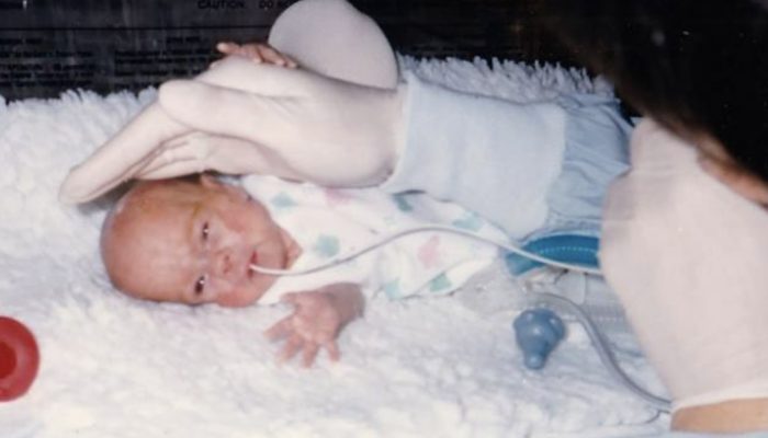 Only one-pound-wonder: the one who was littlest child in Texas currently works at the NICU that saved her life.
