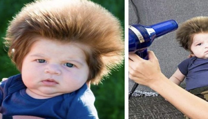 What has happened with the young boy who attracted everybody's heart with his hair three years ago?