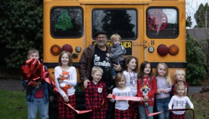 Their grandfather came up with the most brilliant alternative because the children lacked a school bus. You will be shocked to see the result.