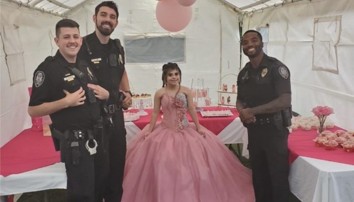 Neighbors griped about commotion from birthday celebration and complained about it . The police accomplished something very startling.