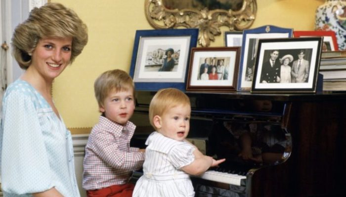 Seeing little William and Harry perform on the piano with mom brings back such happy memories.
