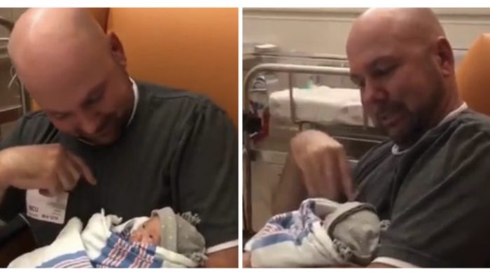 When this deaf father spoke to his deaf child on camera, it was an emotional moment.