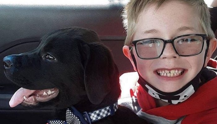 To get money to treat his sickly dog, the young boy sold the most important item he had.