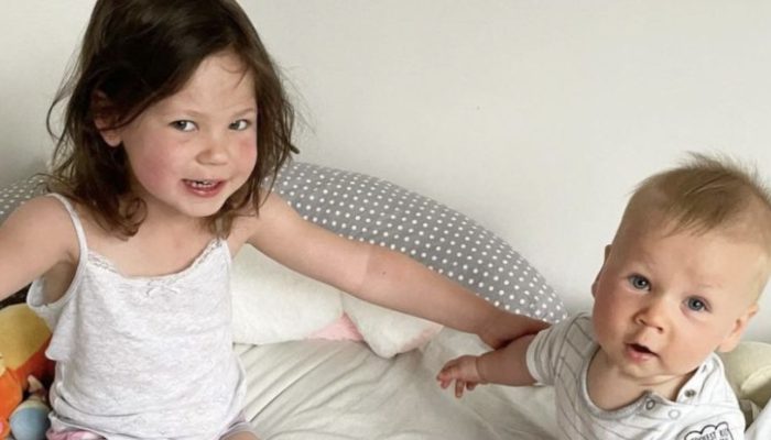 Mother posts photos of the English Bulldog and baby's endearing connection. Let's see them together.