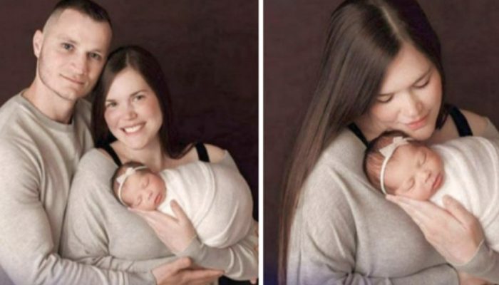 The little girl's parents noticed that she was having trouble breathing.