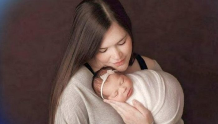 The little girl's parents noticed that she was having trouble breathing.