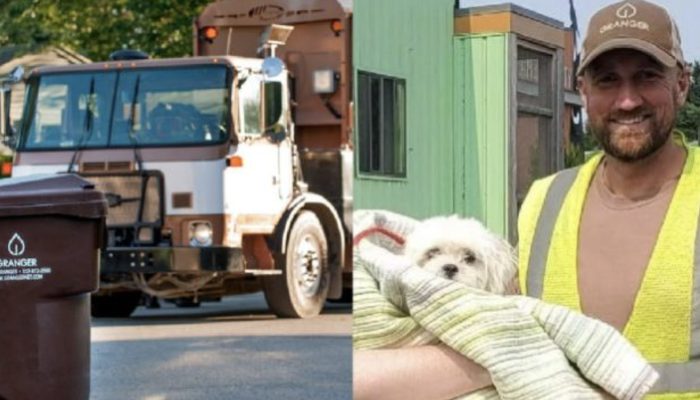 A little puppy is discovered among the trash by the driver of a garbage truck, who saves her life.