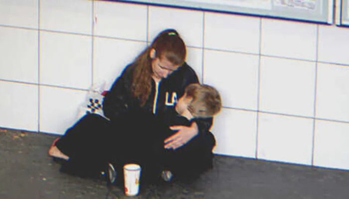The single mother was singing in the cellar to feed her sick son. A man heard her sing, fell to his knees and cried.