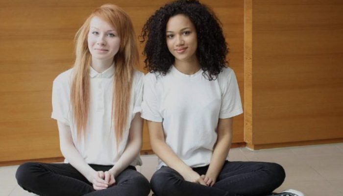 These lovely identical twins were born with distinctly different skin tones. Now they are both 27 years old.