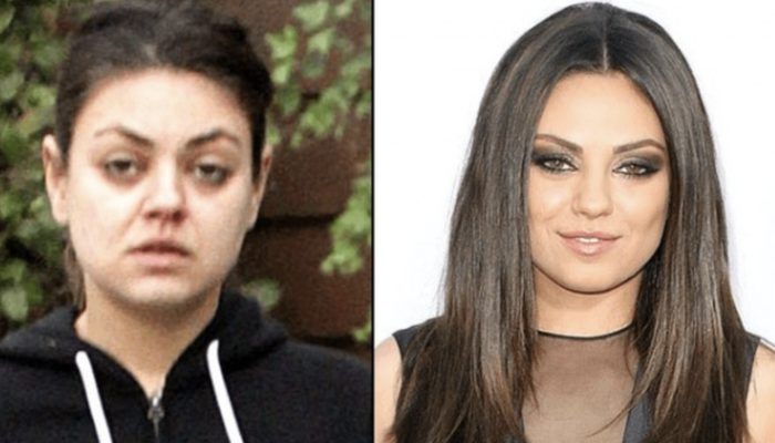 How well-know and loved individuals appear without makeup.