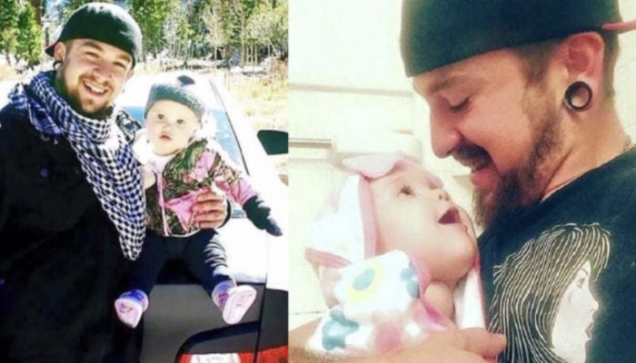 He became the world's best father after the wife left him to care for the newborn daughter alone.
