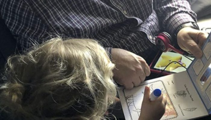 On the plane, mom was unable to control her young daughter, and then something unexpected happened.