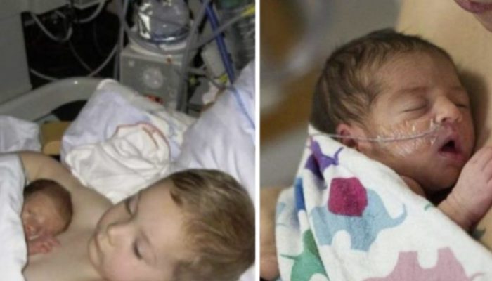 Many people were moved by this photograph. The young kid assisted in the caring of his baby brothers.