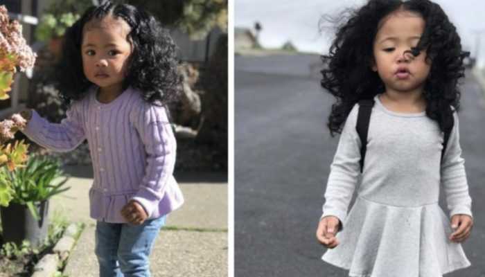 An African mom and a Vietnamese father had an incredibly gorgeous young girl.