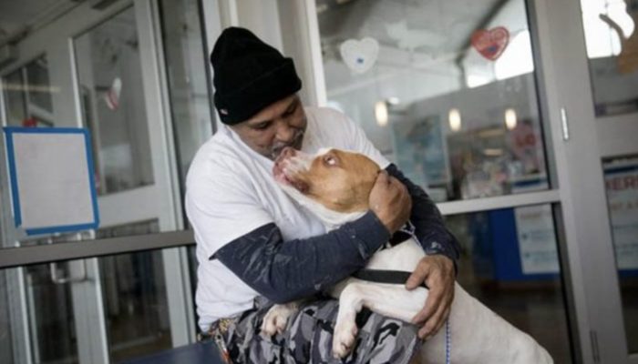 The owner returned to the shelter and picked up his dog, and the reunion was incredibly heartwarming.