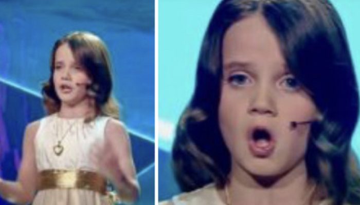 Everyone was excited to see the young girl's performance of one of the most challenging songs ever.
