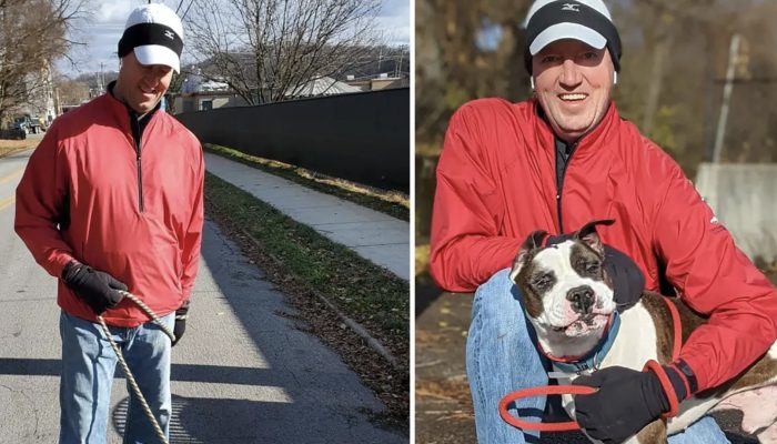 On his 50th birthday this volunteer walks 50 dogs and raises money for a shelter.