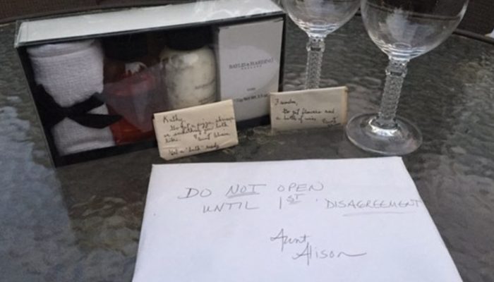 When a couple finally opened their grandmother's wedding gift after nine years, it saved their marriage.