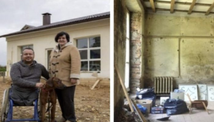 A wheelchair-bound man used an abandoned building to construct his dream home:Everyone was awestruck.
