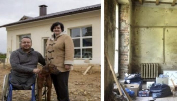 A wheelchair-bound man used an abandoned building to construct his dream home:Everyone was awestruck.