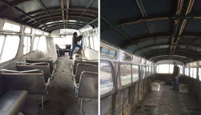 A girl has a brilliant idea as she created a cozy and comfortable mobile house out of an old bus.