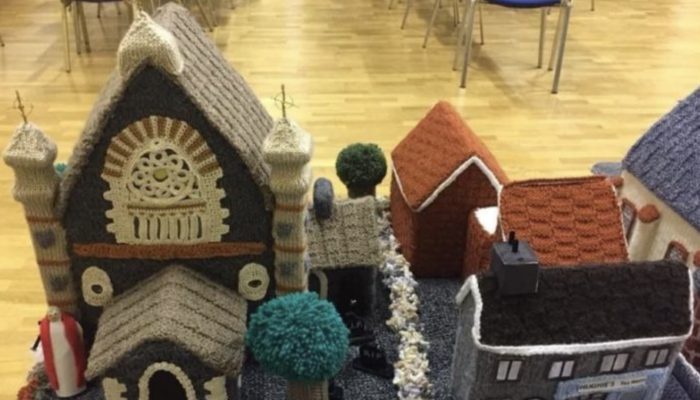 Northern Ireland's women knitted their own village after getting carried away.