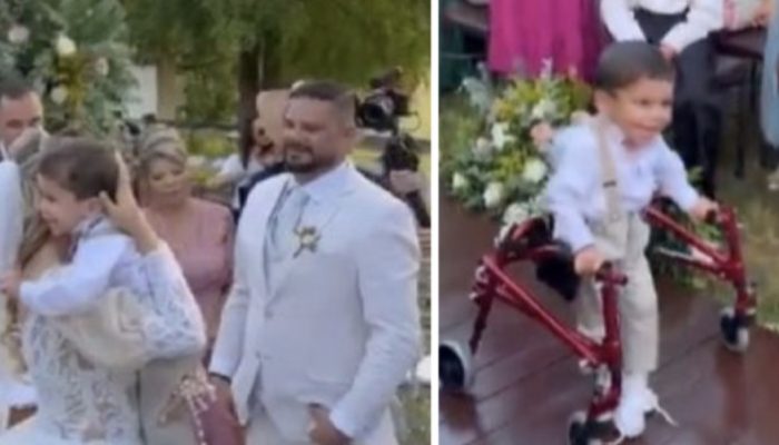 The incredible act of a young boy with disabilities astonished everyone.