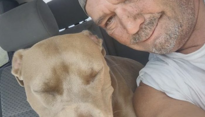 Dog found alive after swimming 6 kilometers to shore after falling from shrimp trawler.