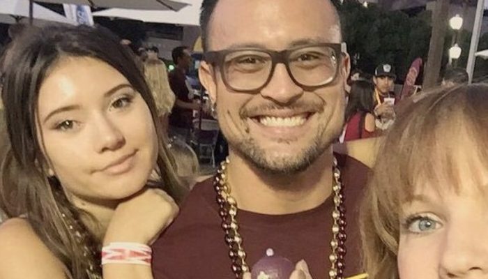 She made him cry with joy after 16 years of raising her as his own adoptive daughter.