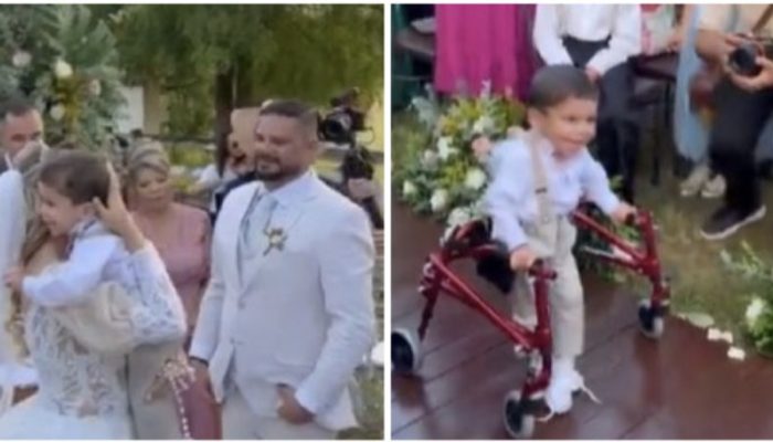 The incredible act of a young boy with disabilities astonished everyone.