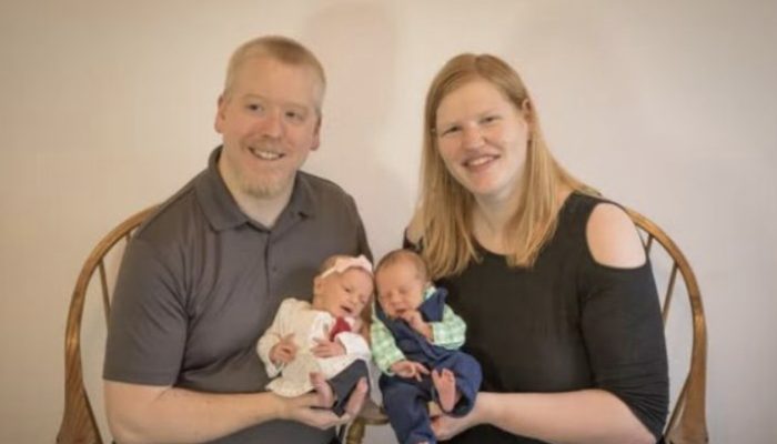 The wonderful spouses successfully gave birth to twins and broke a true record.