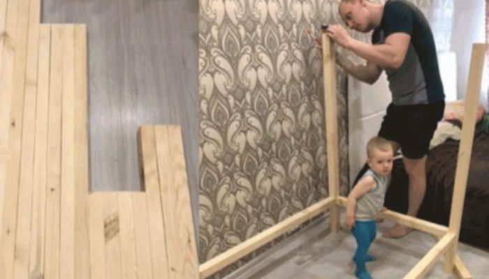 Dad made his son a stylish and comfortable bed by himself. Check out the outcome.