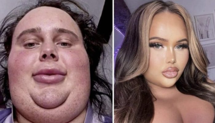 People do not believe the girl when she shows up without makeup since she is a different person.