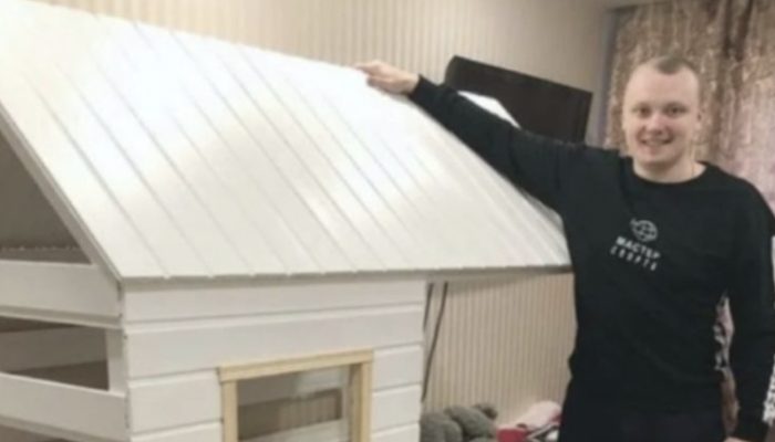 Dad made his son a stylish and comfortable bed by himself. Check out the outcome.