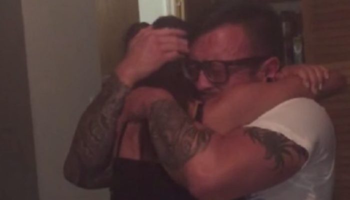 She made him cry with joy after 16 years of raising her as his own adoptive daughter.