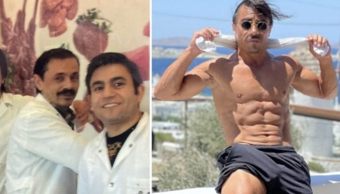 A famous wealthy man displayed a photo in which he appeared entirely different.