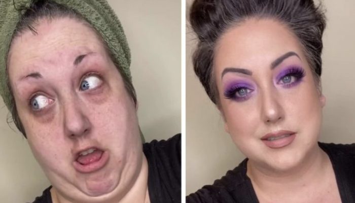 The woman showed how she can change beyond recognition in a single minute, and she was successful.
