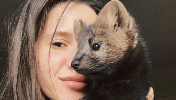 The woman saved the life of the animal keeping it as a best friend for her.