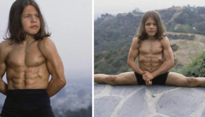 The 30-year-old boy has the most muscle. His unusual appearance astonished everyone.