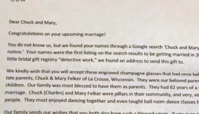 Just days before her wedding, a bride-to-be discovers a box from an unknown sender on her kitchen table.
