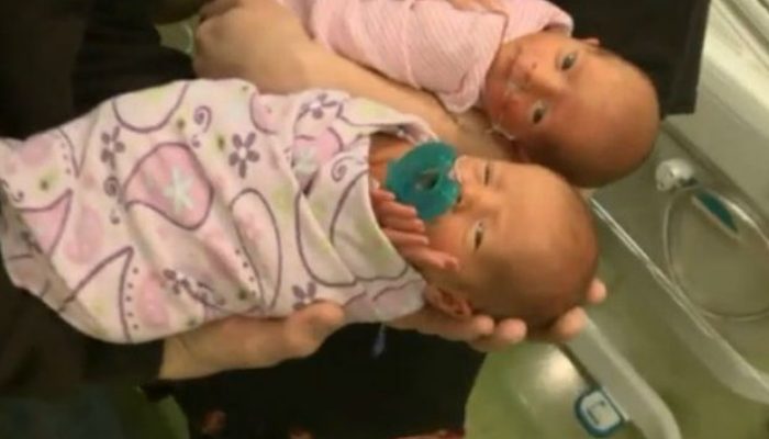 An extraordinary tale unfolded when a pair was born under the care of identical twin nurses