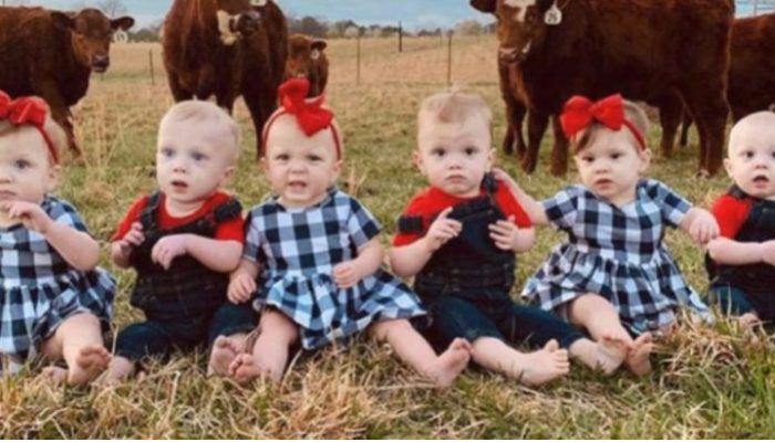 The couple was expecting their fourth kid, but ended up with six