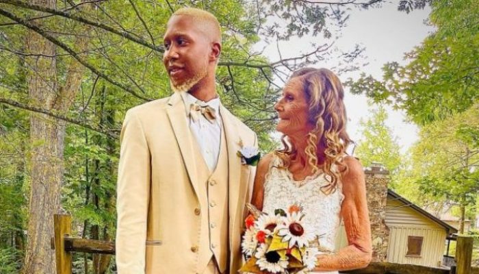 They've been married for four years; she's 61 and he's 24, and they have two grown children and one on the way. According to the internet, this is how the famous pair seems