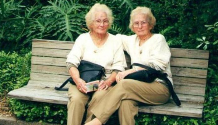 In a rare occurrence, a set of identical twins both reached the age of 100 on the same day