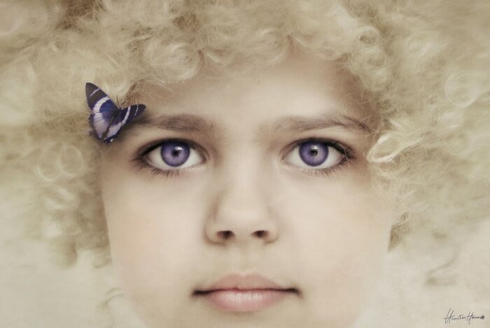 Les yeux violets ont des sorcières et des diseurs de bonne aventure. C'est la vérité ou non