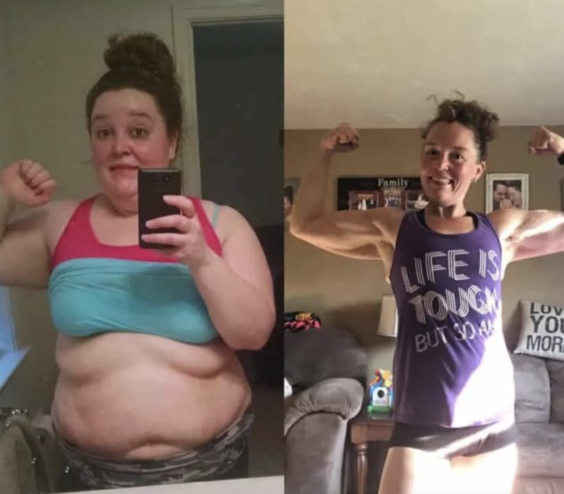 Après avoir vu ses photos de mariage, la femme s'est fermement engagée à retrouver sa forme physique et sa santé