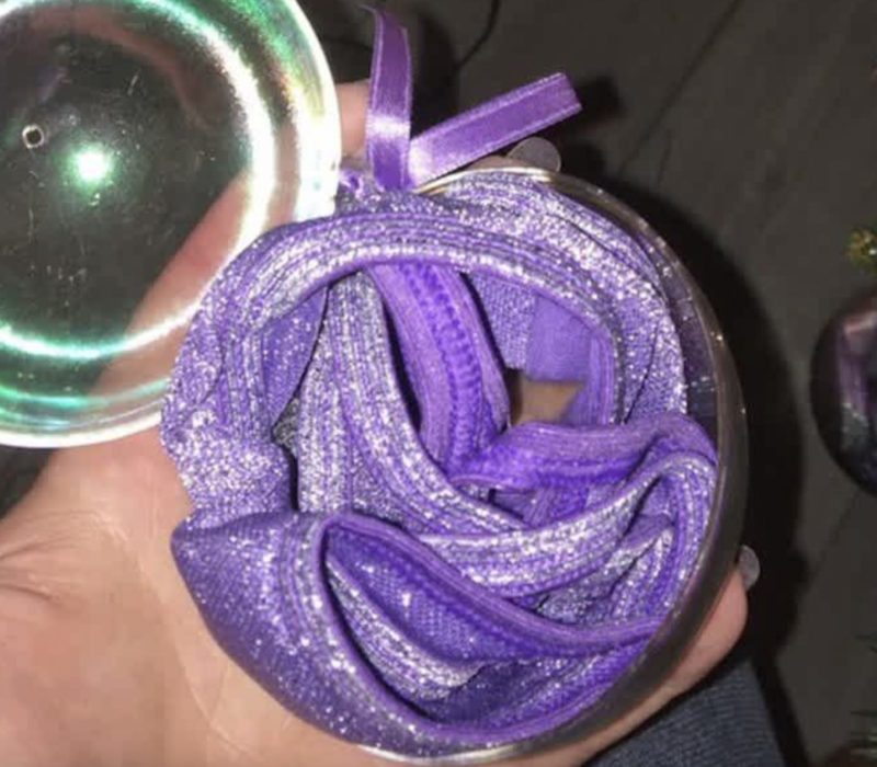 Elle pensait avoir acheté d'adorables ornements violets, mais ce qu'elle a trouvé à l'intérieur était vraiment choquant