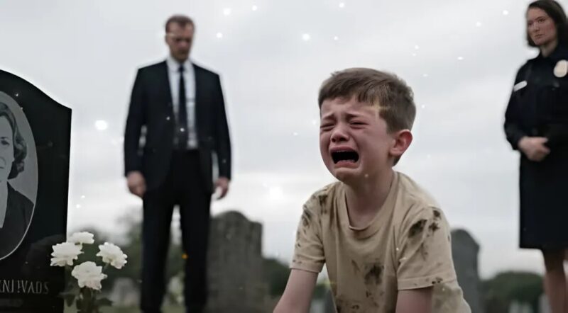Egy kisfiú sír az anyja sírjánál, és azt mondja: „Ő nem halt meg! Még mindig él”… Amikor egy milliomos ásót ragadott, amit láttak, attól mindenkinek felállt a szőr a hátán…