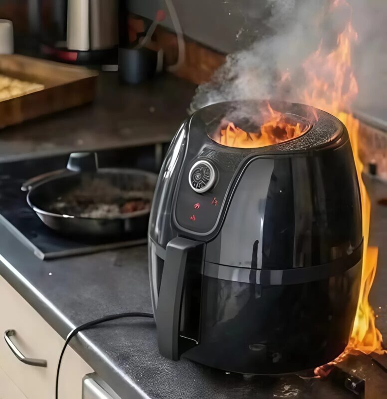 Ma furcsa szagot éreztem, majd láttam, hogy a forrólevegős fritőzöm lángol – megdöbbentem, amikor megtudtam az okát.